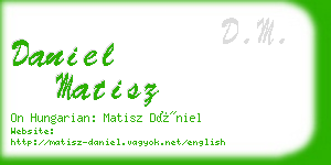 daniel matisz business card